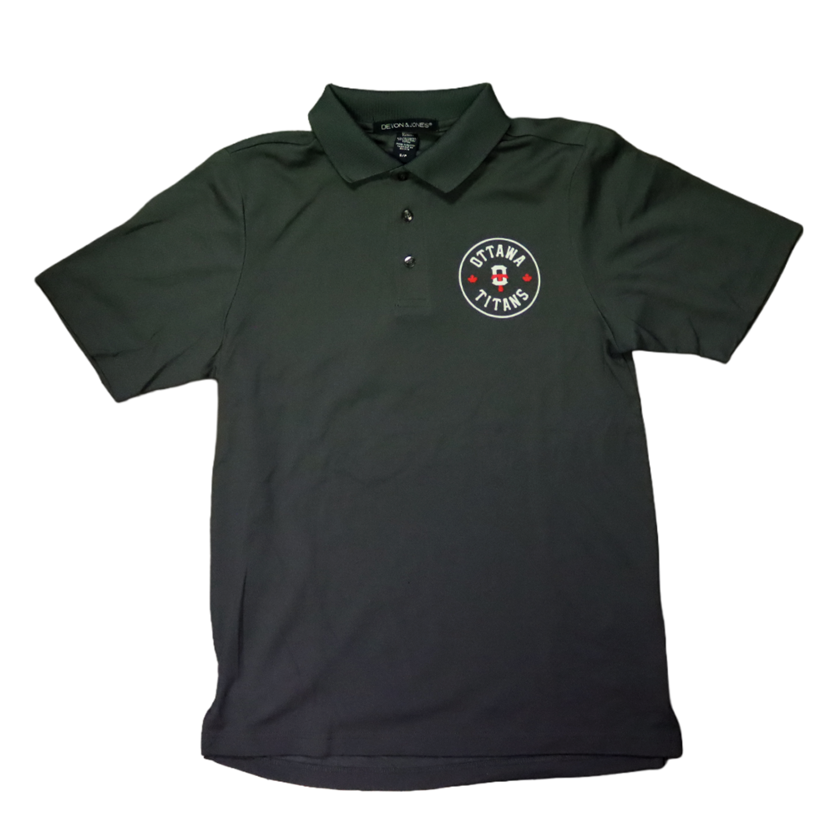 TITANS DARK GREY GOLF POLO