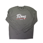 TITANS BRUSH LONGSLEEVE TEE - Charcoal