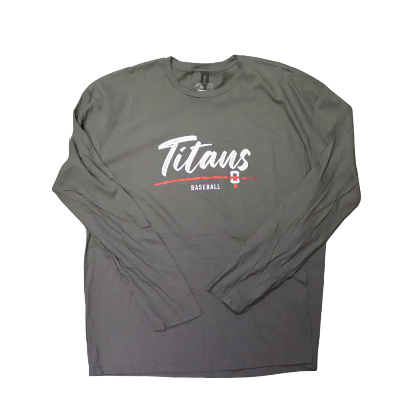 TITANS BRUSH LONGSLEEVE TEE - Charcoal