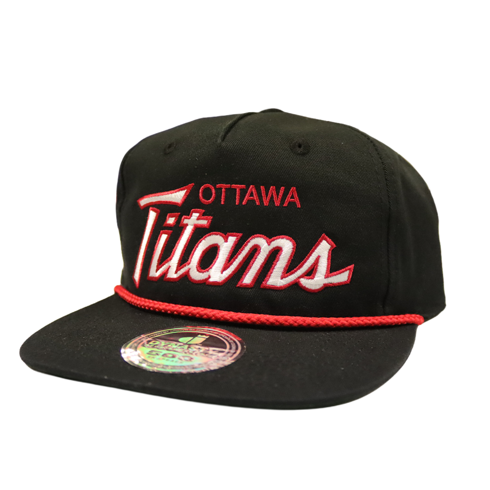 DYNASTY TITANS DYNASTY 500 RETRO BLACK ROPE CAP