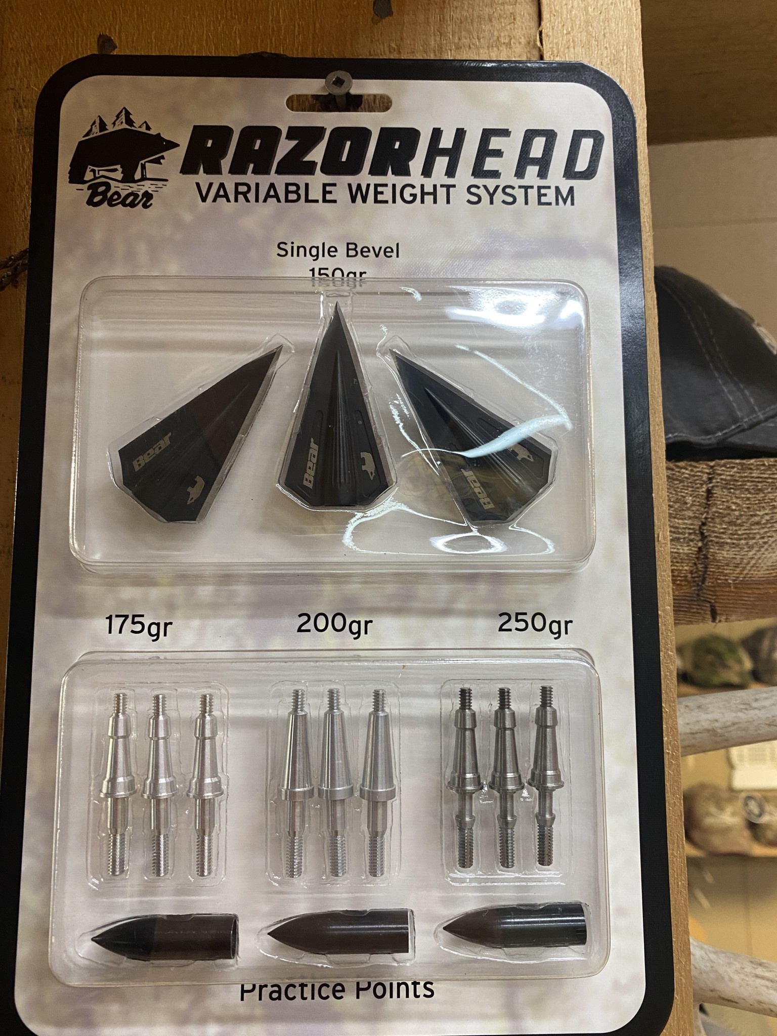 Bear Razorhead Variable Weight System - Antler River Archery