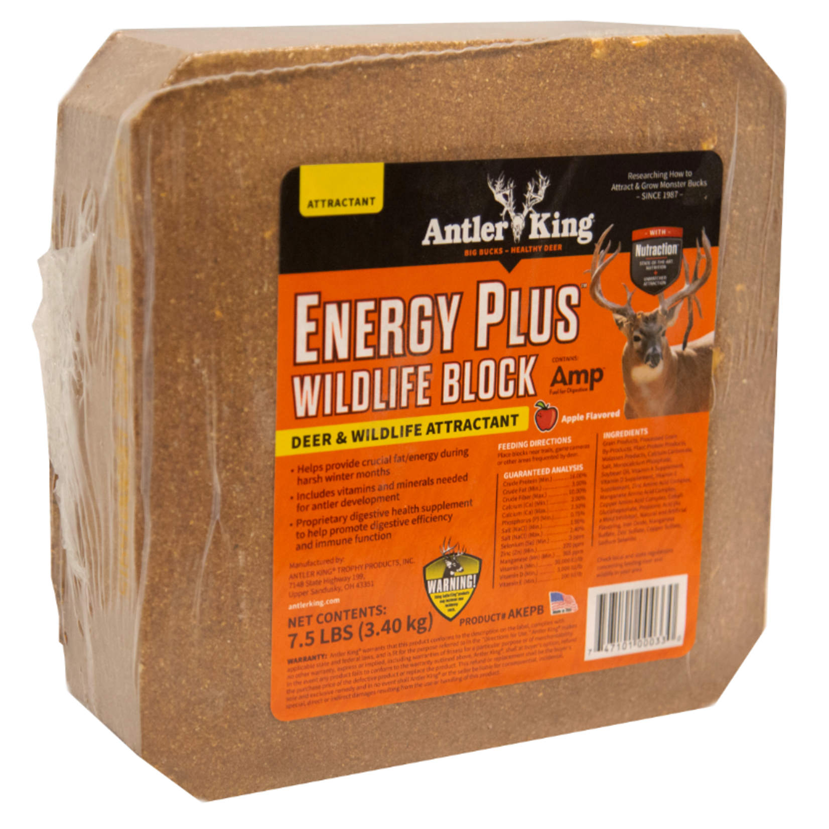 Antler King Antler King Energy Plus Block Apple 7.5 lbs