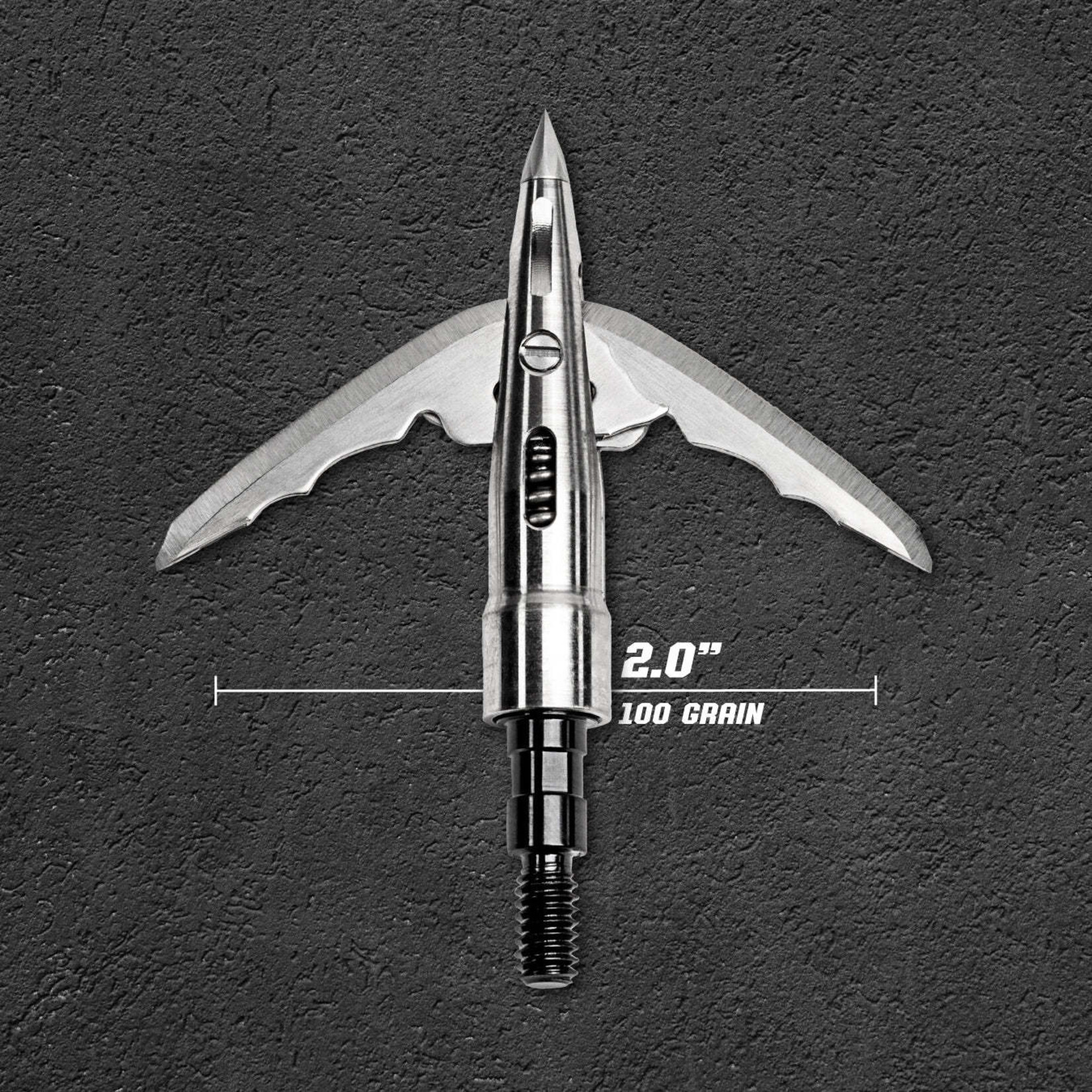 Bowmar Bowmar Beast Titanium  2 " Broadheads  100 gr (3 pk)