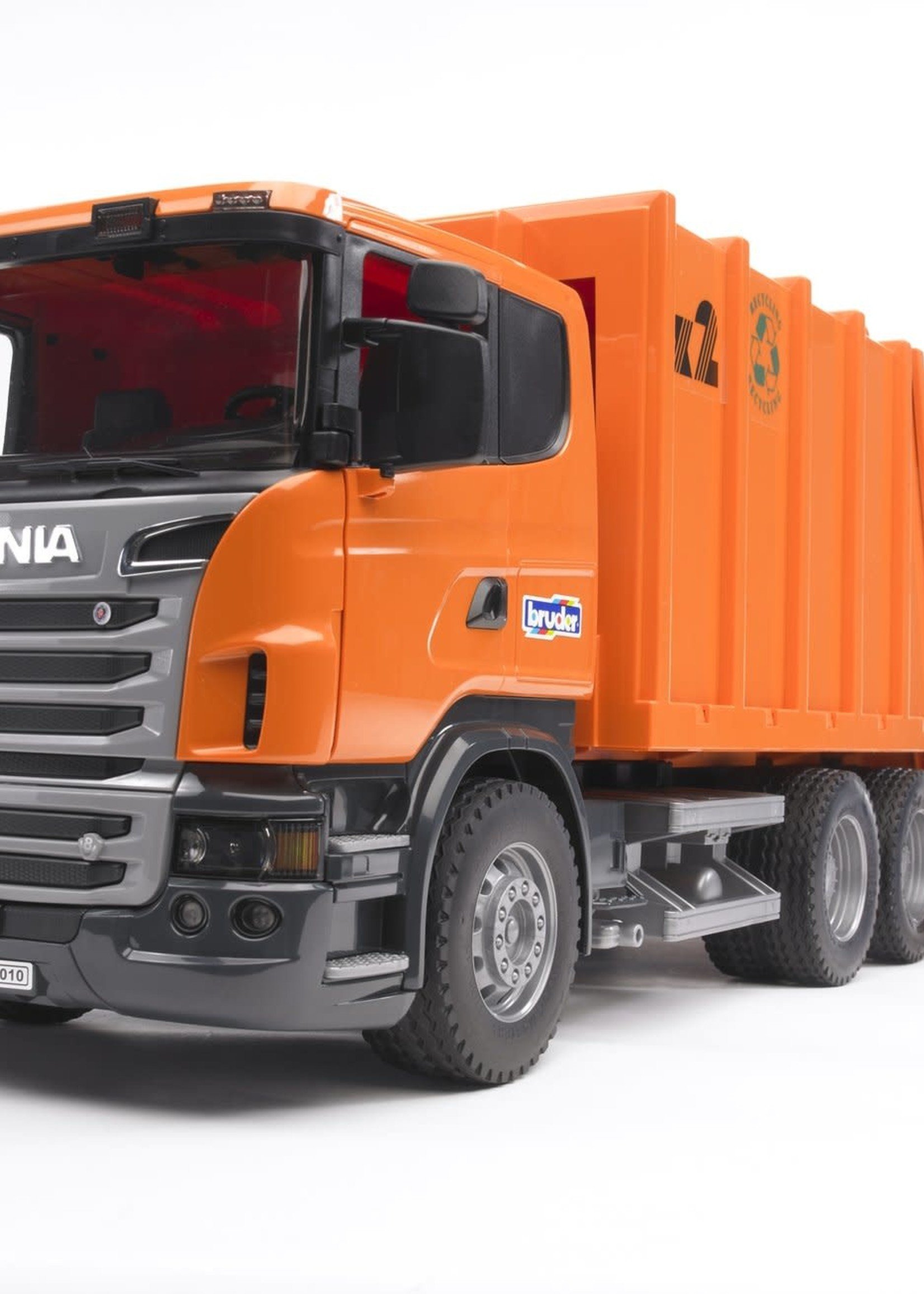 Bruder SCANIA R-Series Garbage Truck (Orange)