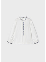 Mayoral M Knit Embroidered Blouse 4196