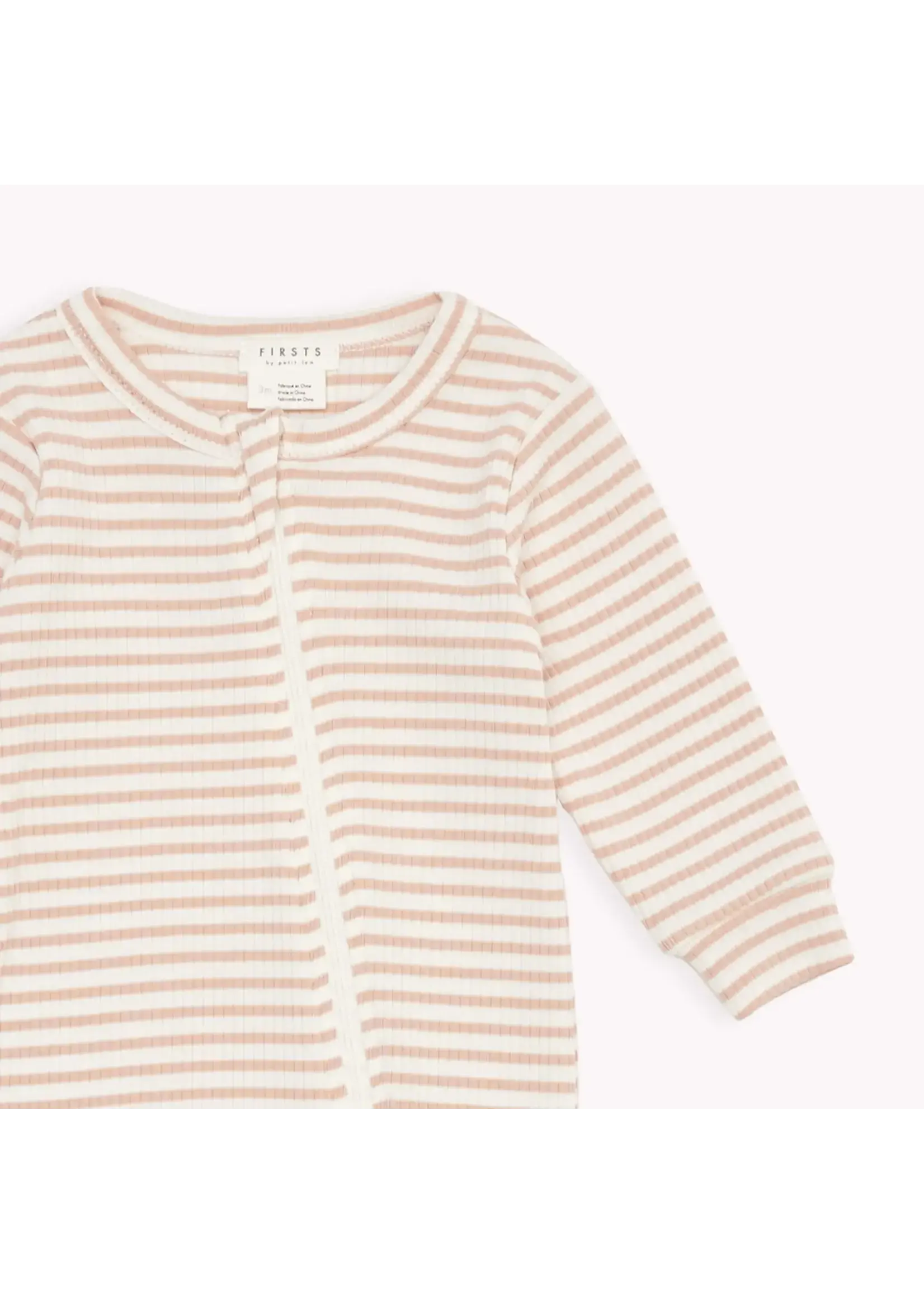 Petit Lem PL Striped Ribbed Sleeper 21P03