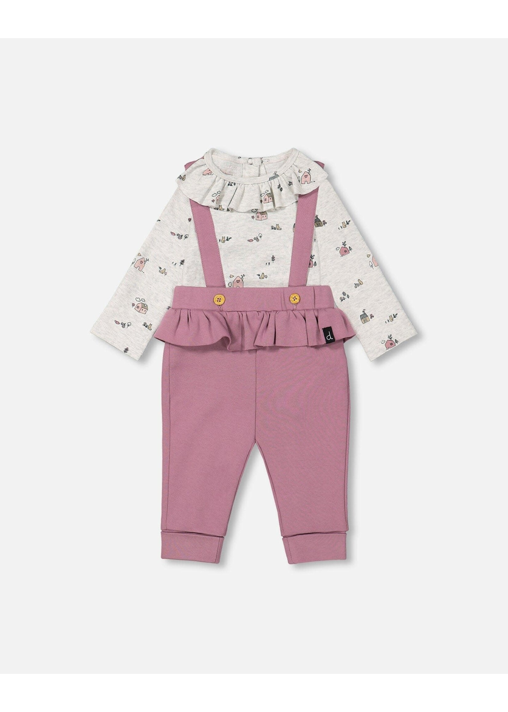 Deux Par Deux DPD Printed Onesie&Overall A12