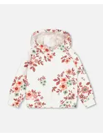 Deux Par Deux DPD Printed Flower Terry Hoodie G73