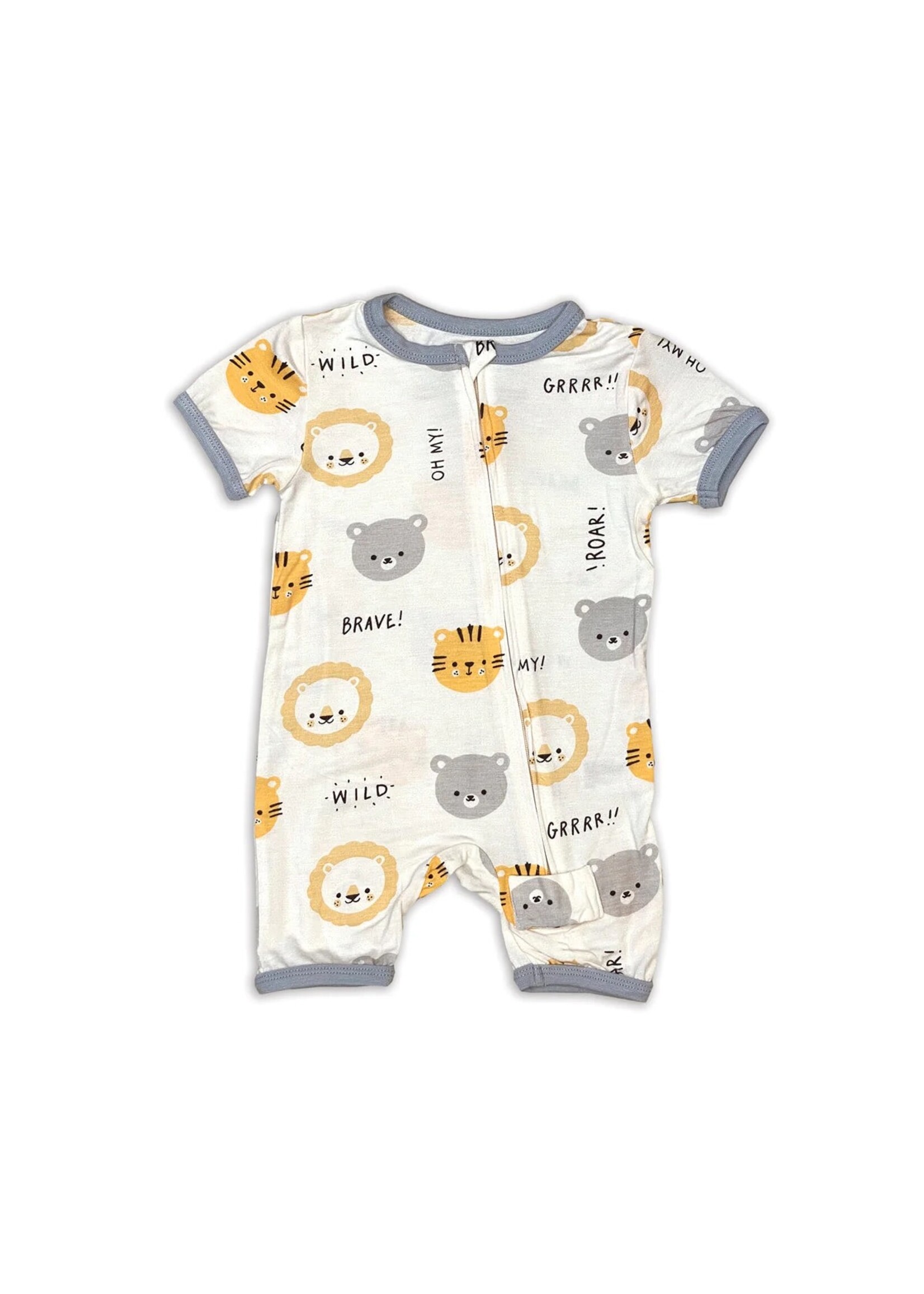 Silkberry Baby SB 4489 Bamboo SS Zippy Romper