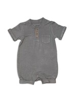 Silkberry Baby SB 4493 Bamboo SS Romper W Buttons