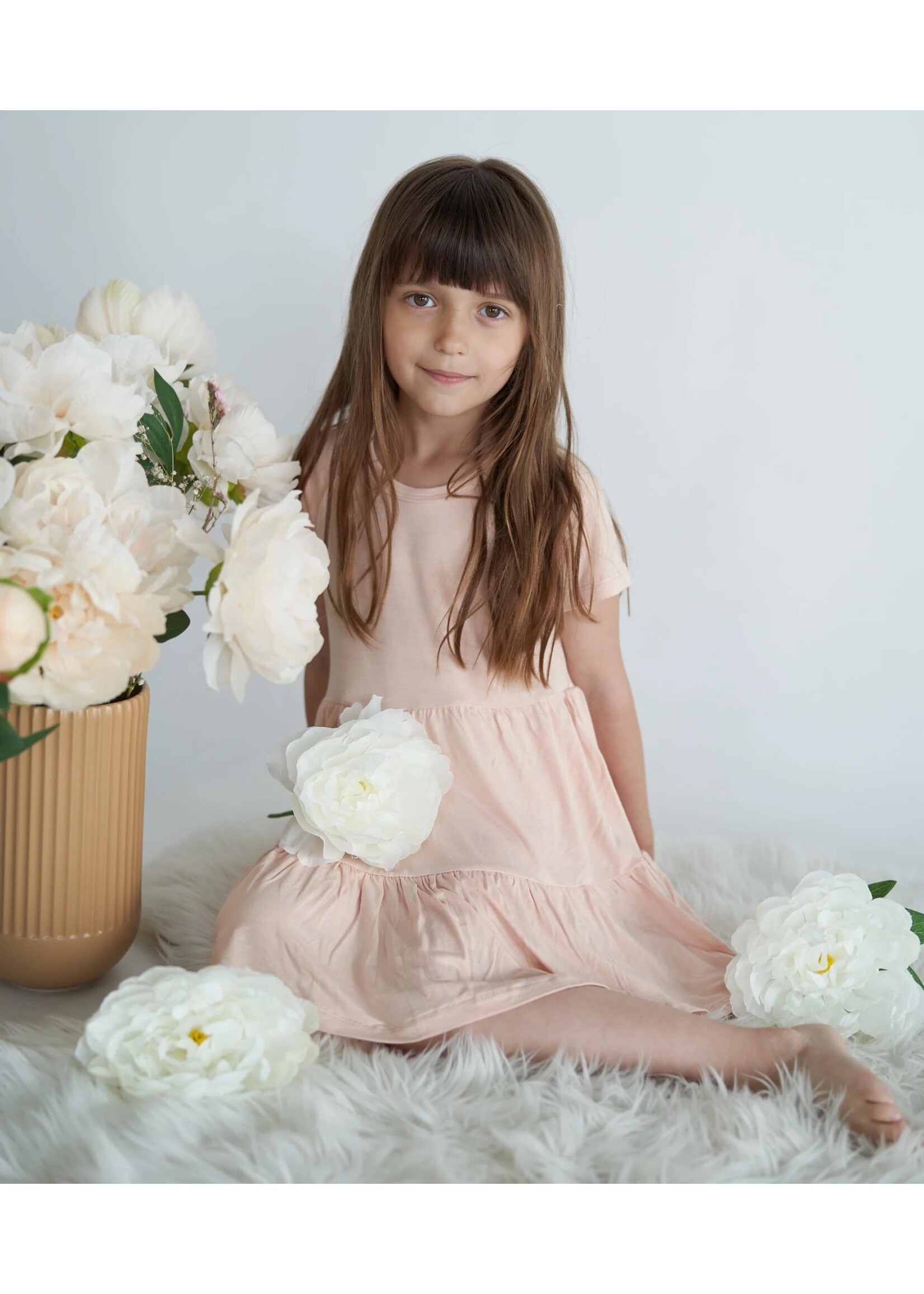 Silkberry Baby SB 4495 Tiered Jersey Dress W Bloomer