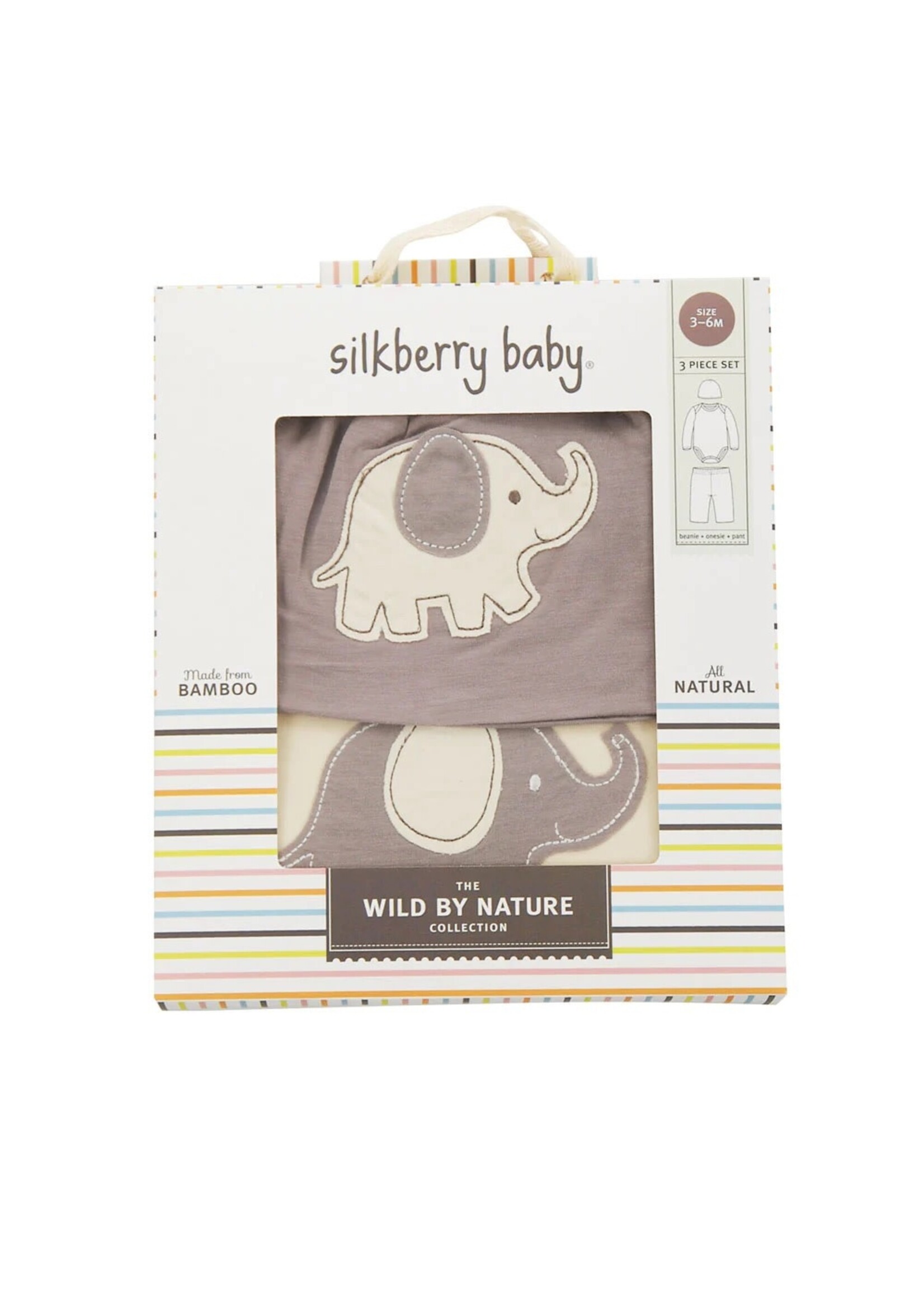 Silkberry Baby SB 3 in 1 Gift Pack Beanie Onesie Pant 4014