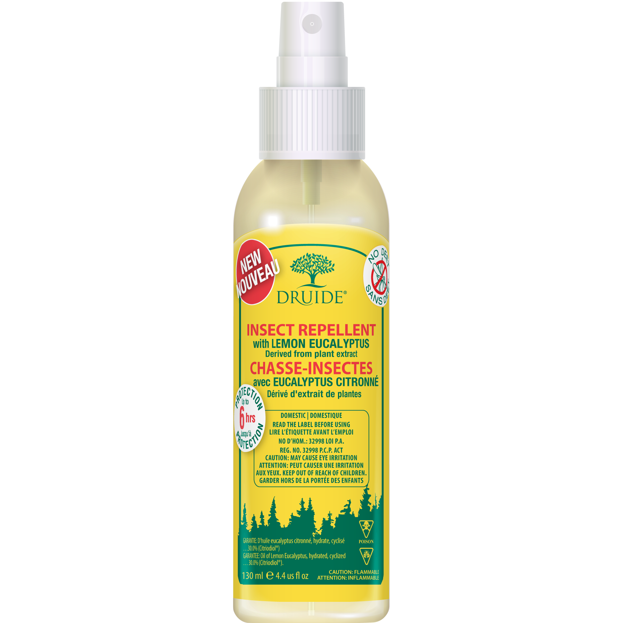 Druide Bio Eucalyptus Citronella Insect Repellent Lotion 130ml - Alt