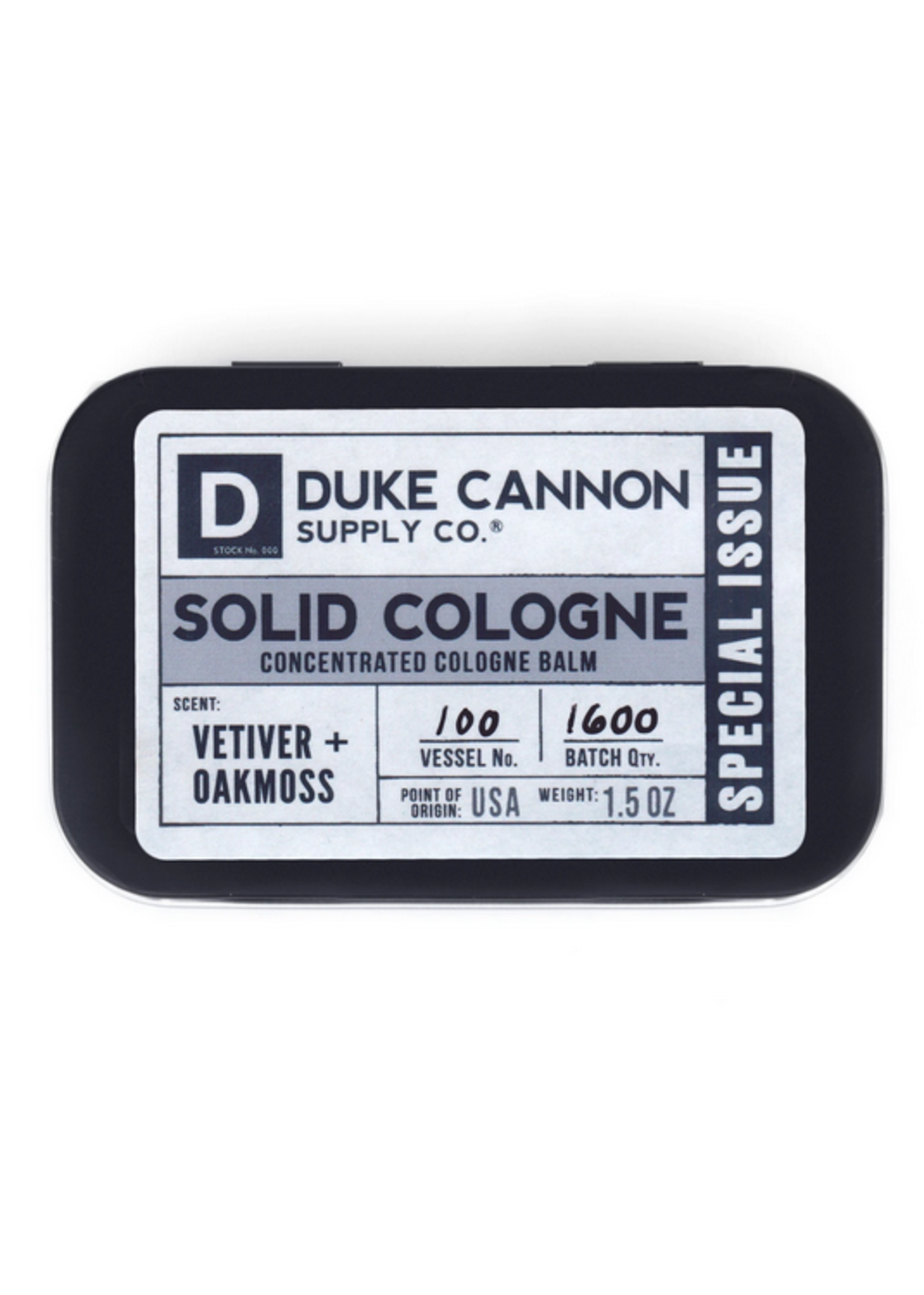 Duke Cannon Vetiver + Oakmoss Solid Cologne