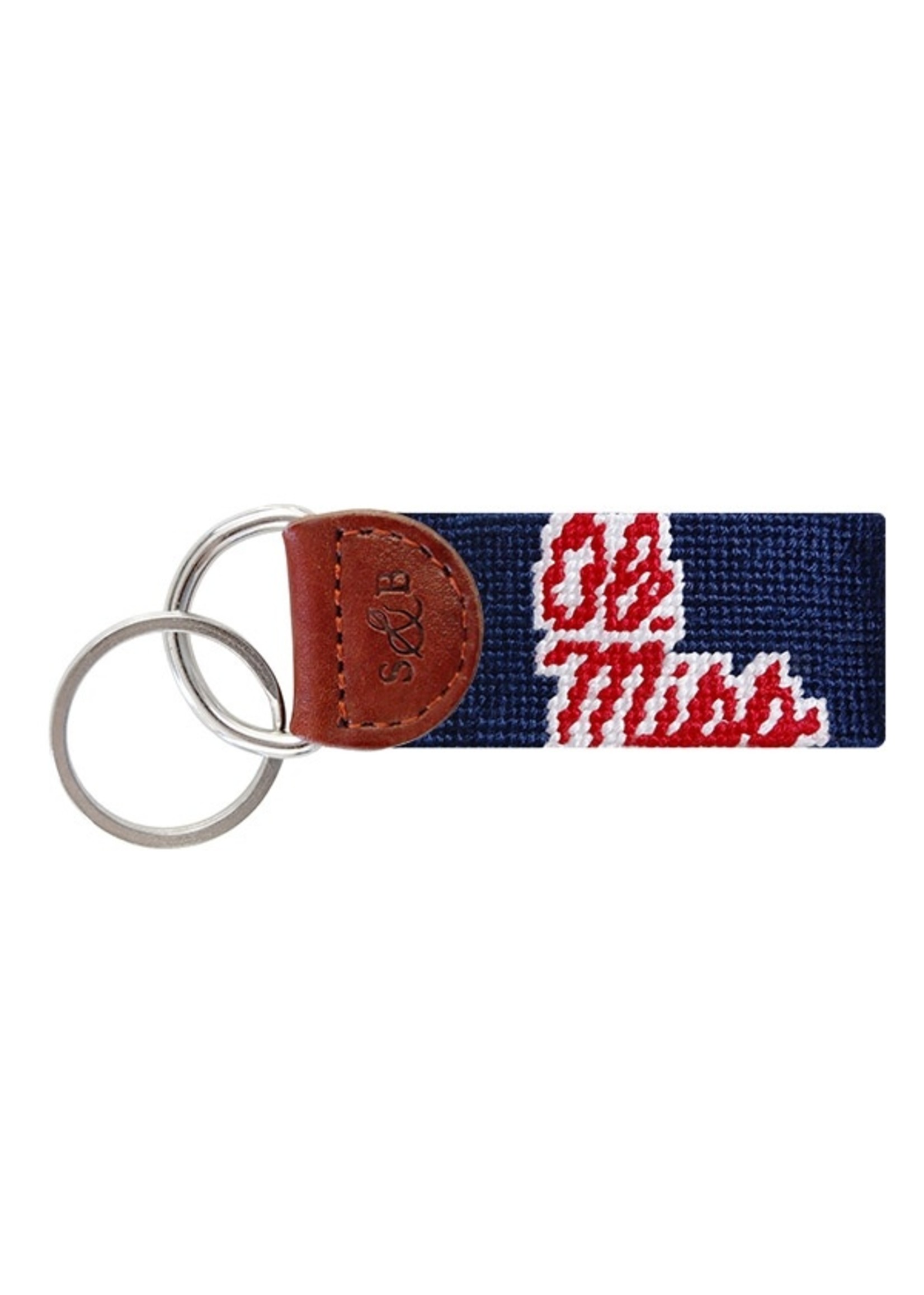 Smathers & Branson Ole Miss Key Fob Navy