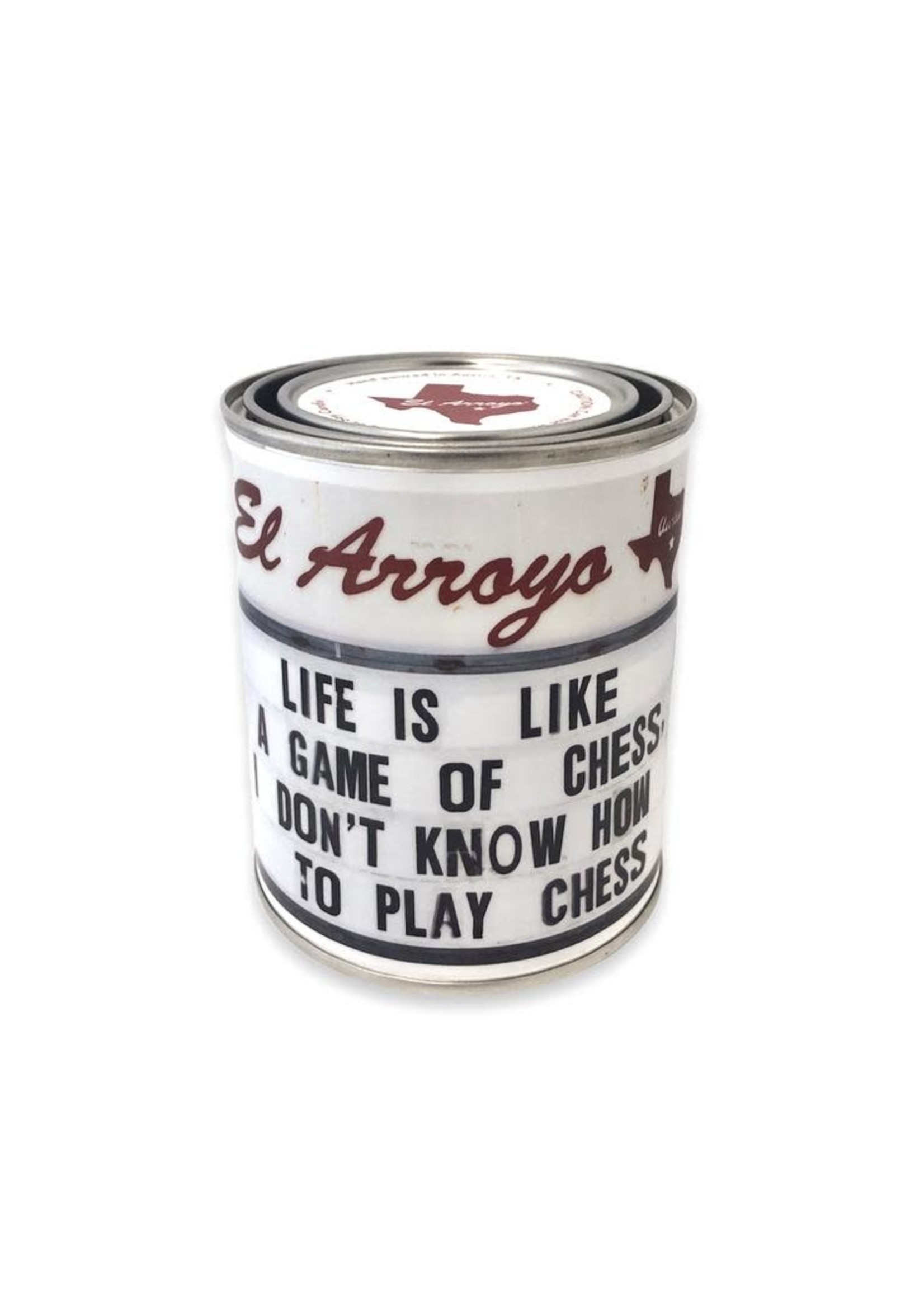 El Arroyo Chess Paint Can Candle