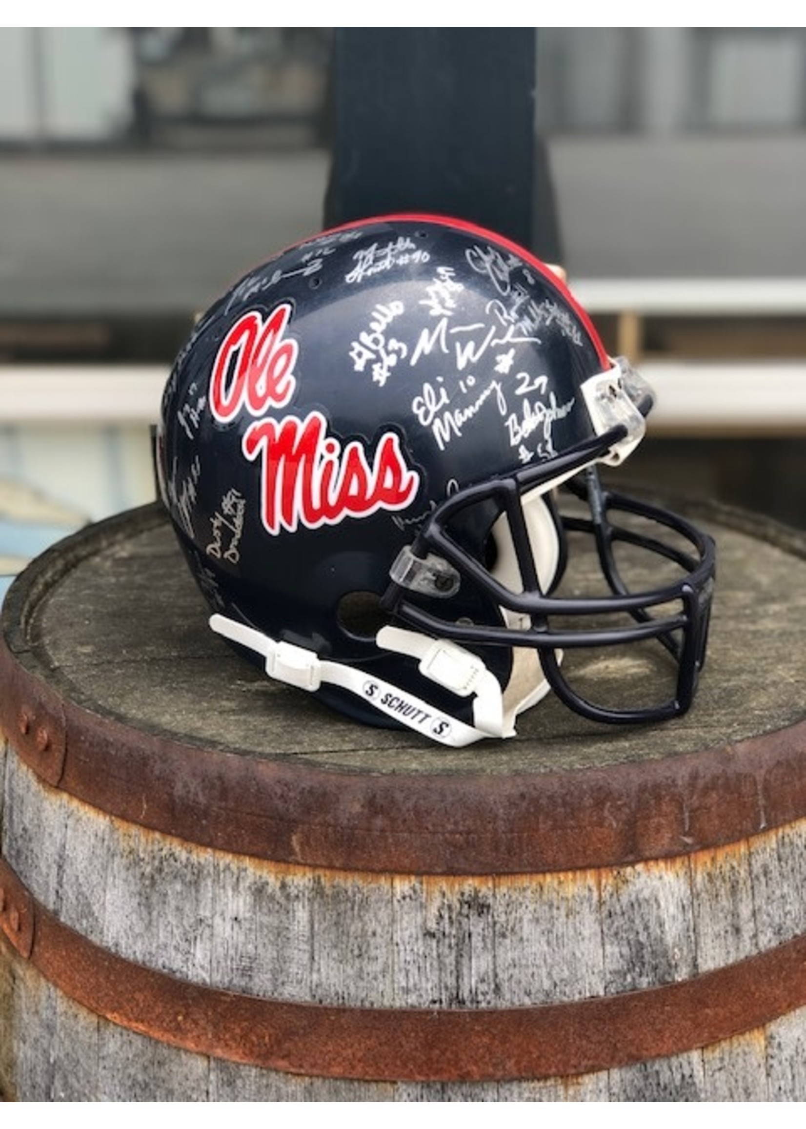 Midsouth Sports Acquisitions Ole Miss Team Signed Helmet