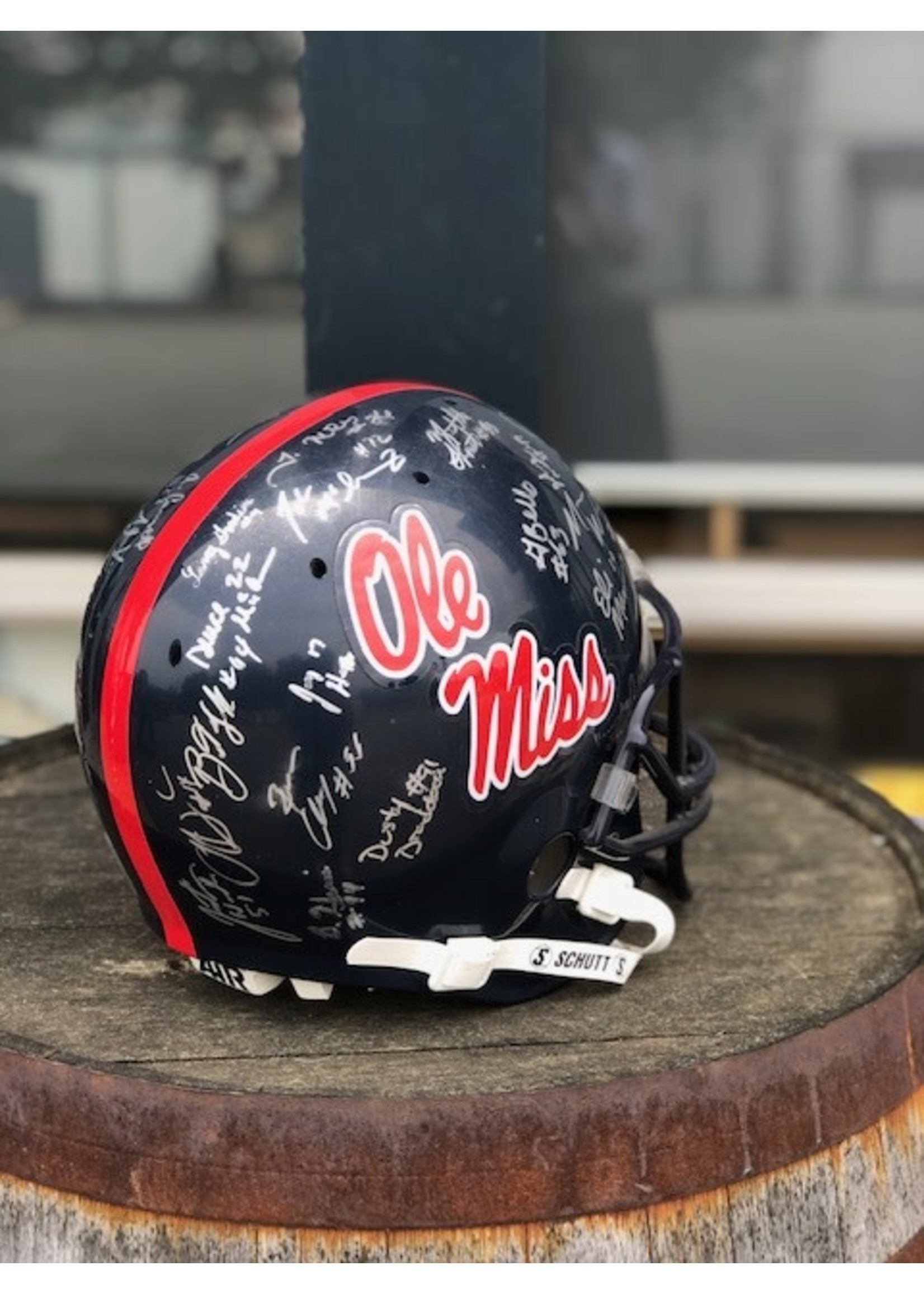 Midsouth Sports Acquisitions Ole Miss Team Signed Helmet