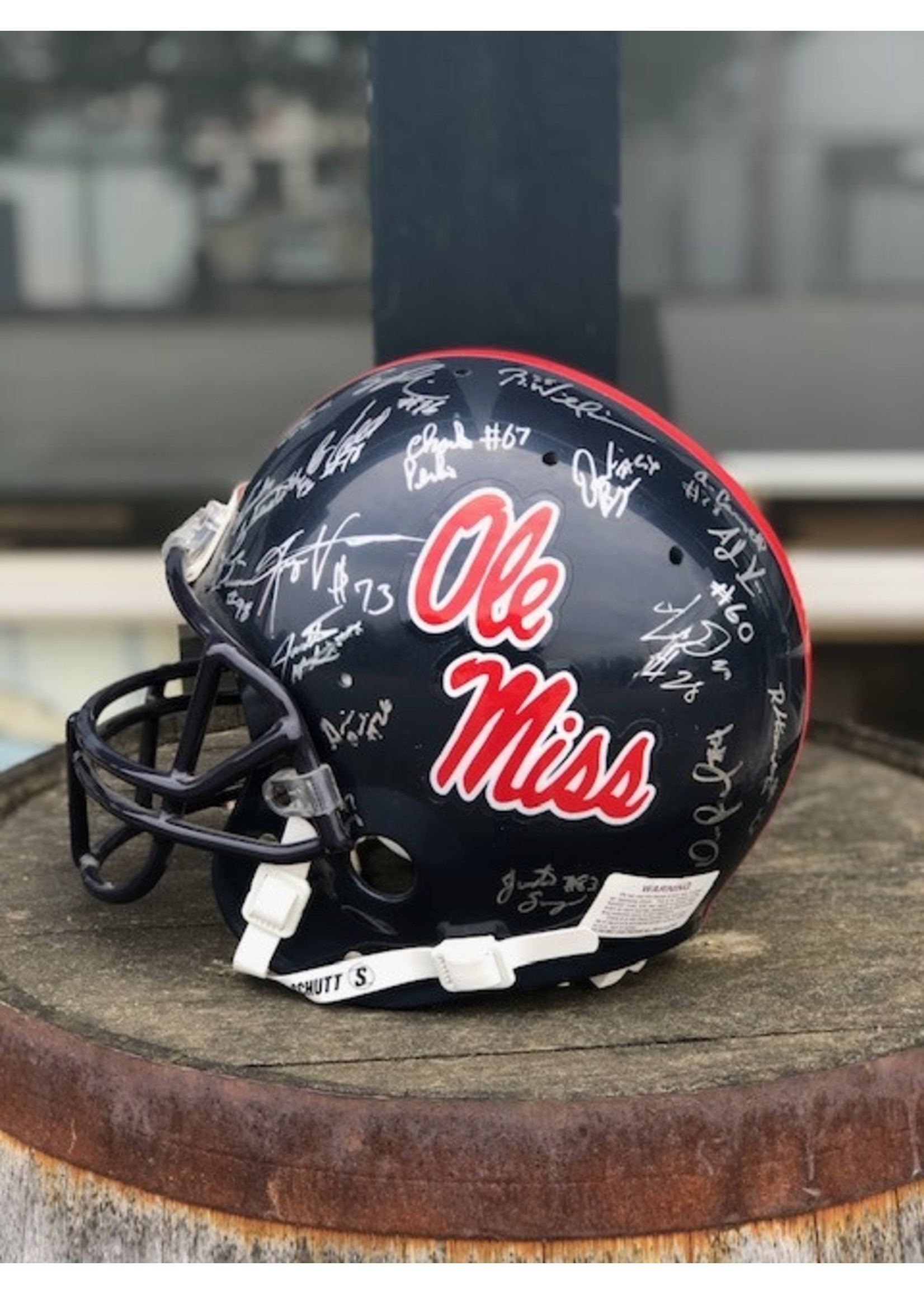 Midsouth Sports Acquisitions Ole Miss Team Signed Helmet