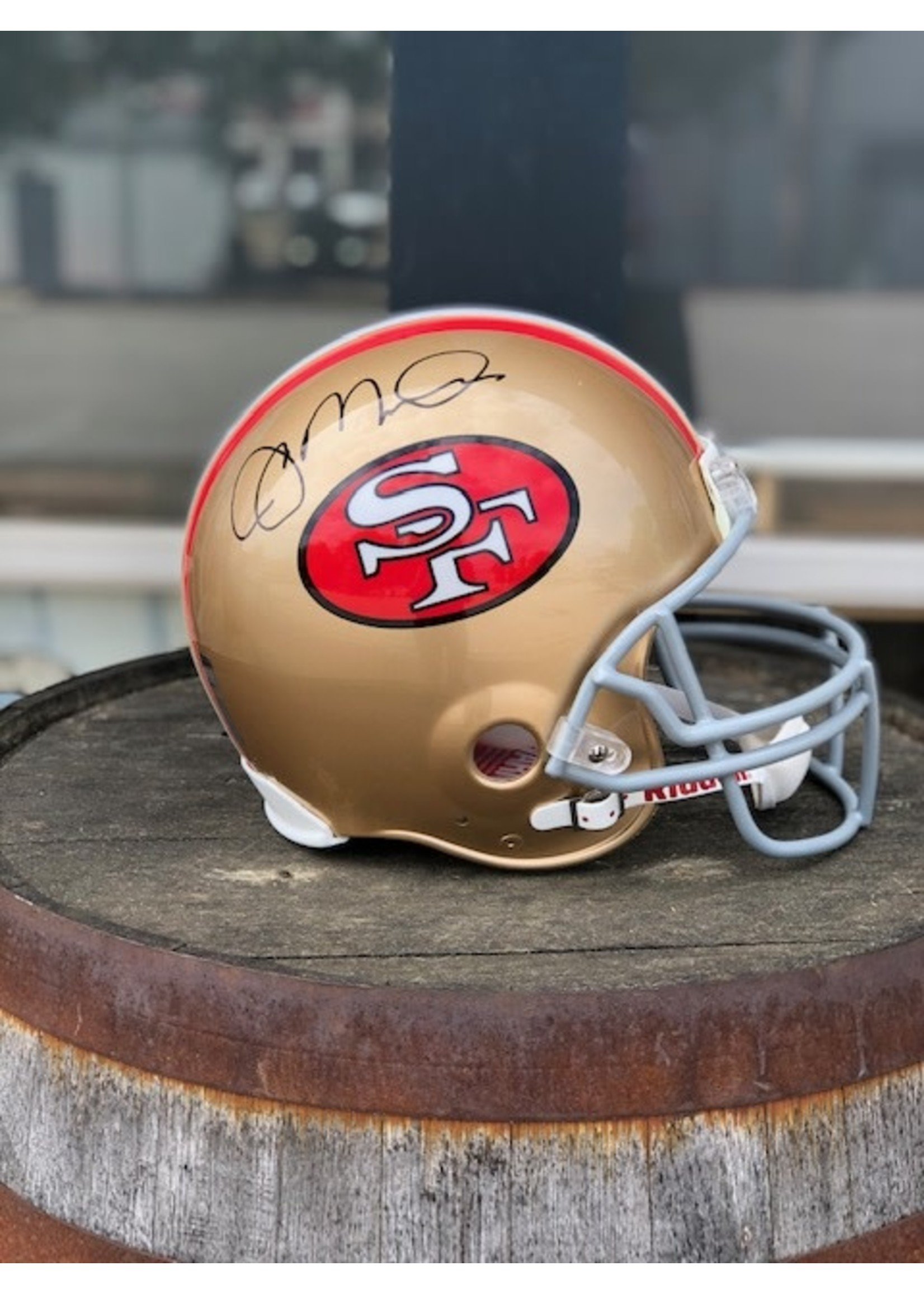 National  Sports Joe Montana Signed 49ers Helmet