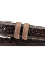 Martin Dingman Bill Alligator-Grain Leather Belt