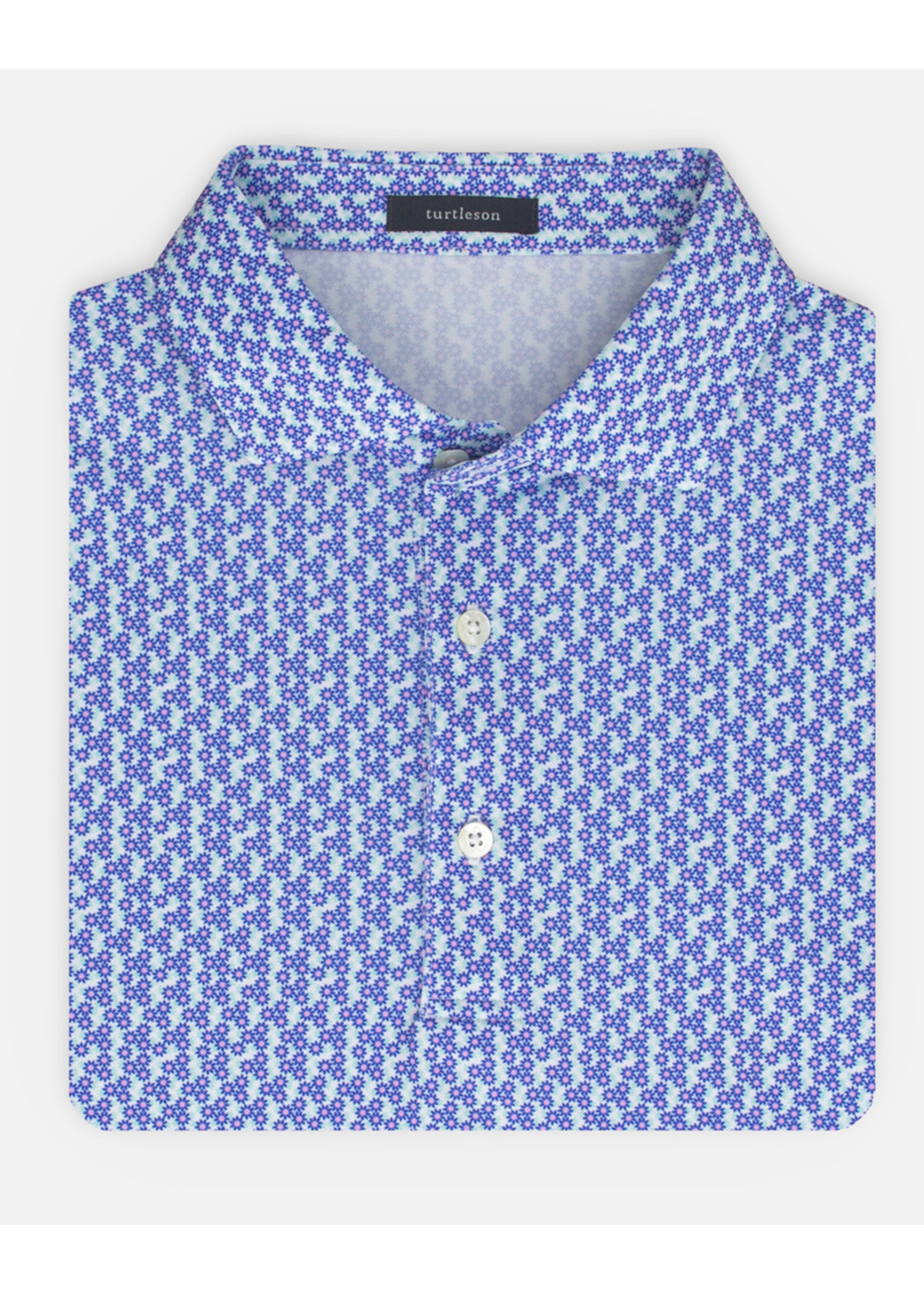Turtleson Victor Floral Performance Polo