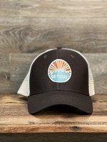Be Hippy Water Logo Hat with Tennessee Flag Brown