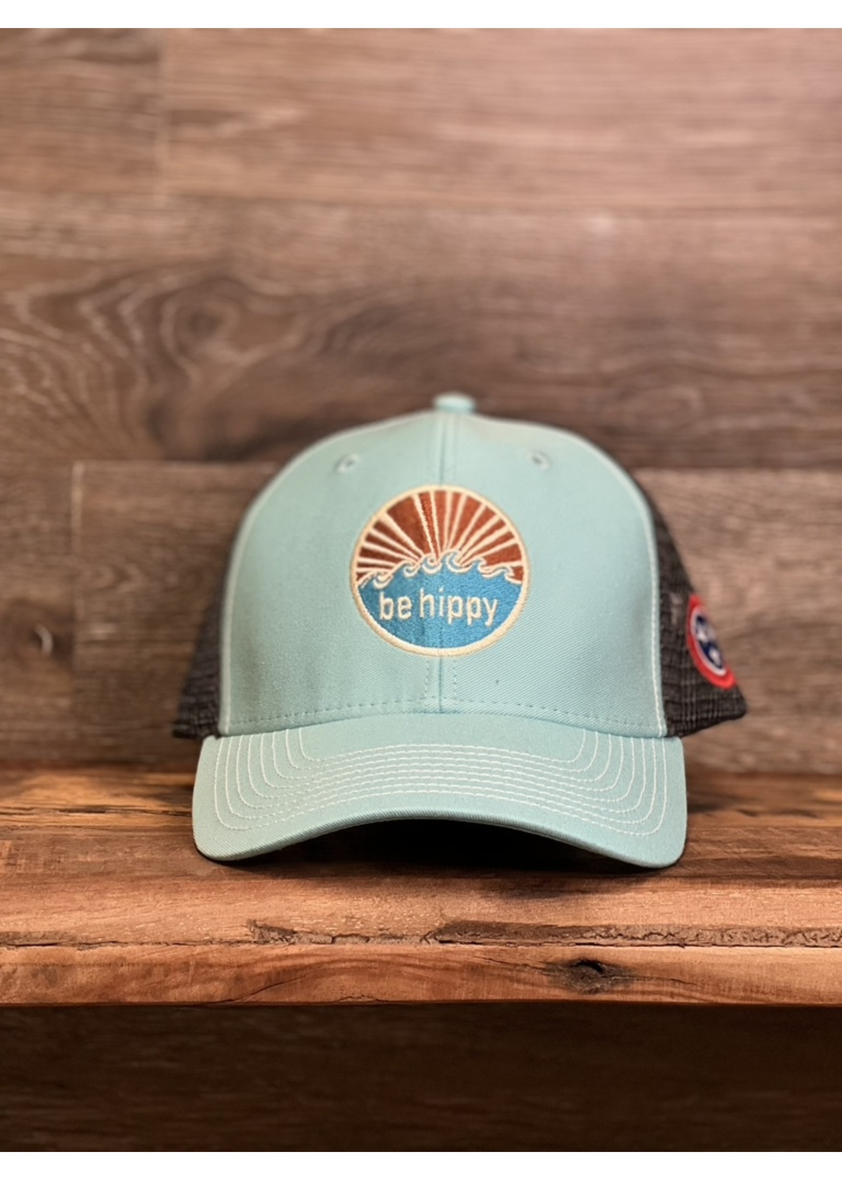 Be Hippy Water Logo Hat with Tennessee Flag Teal