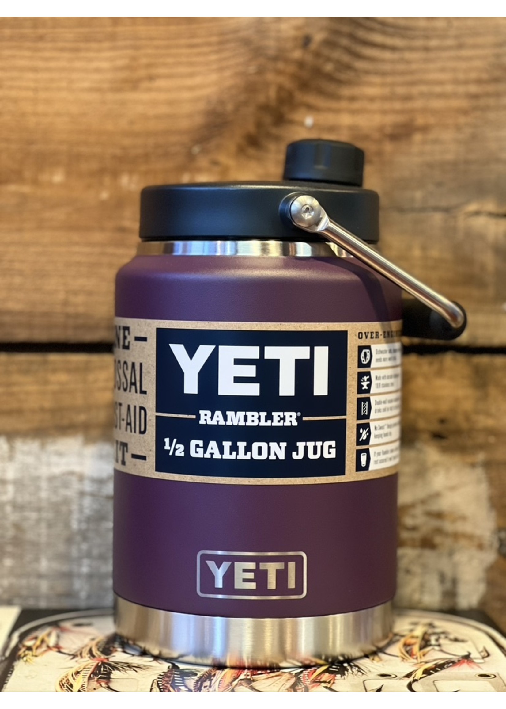  YETI Rambler HALF GALLON JUG Silver 