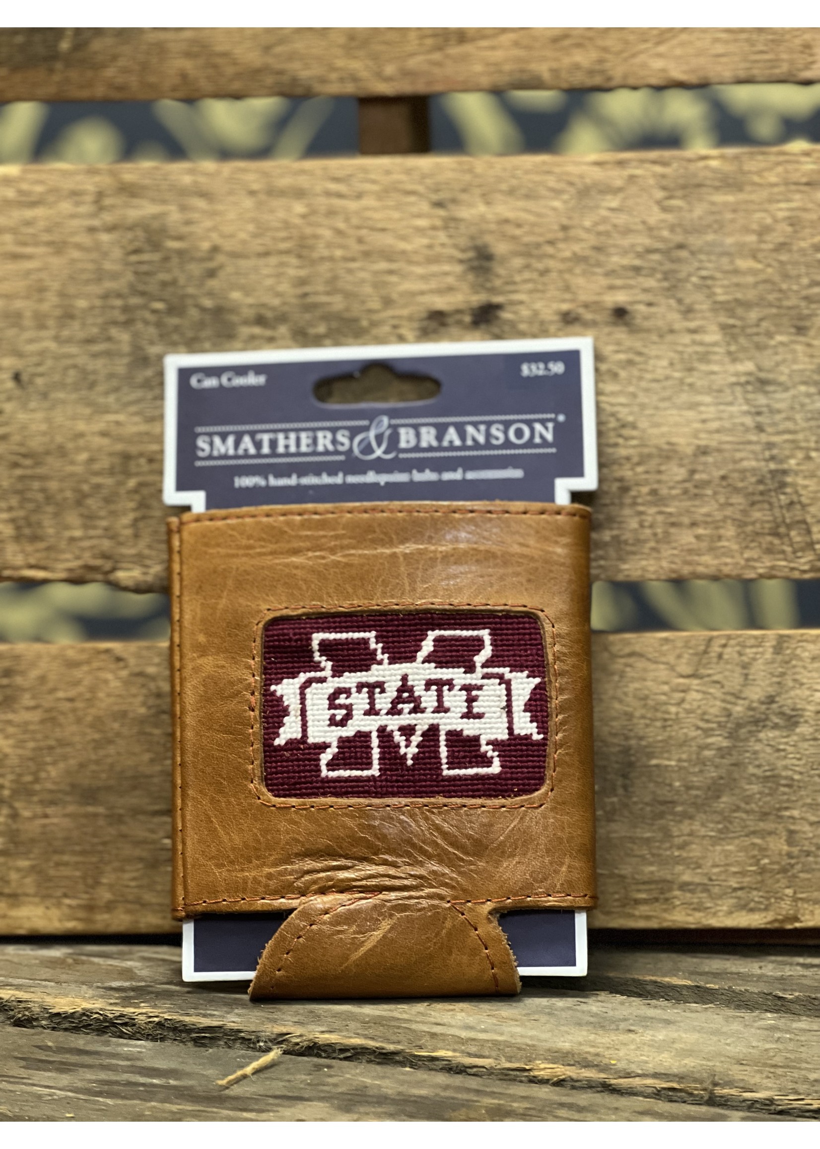 Smathers & Branson Mississippi State Needlepoint Coozie