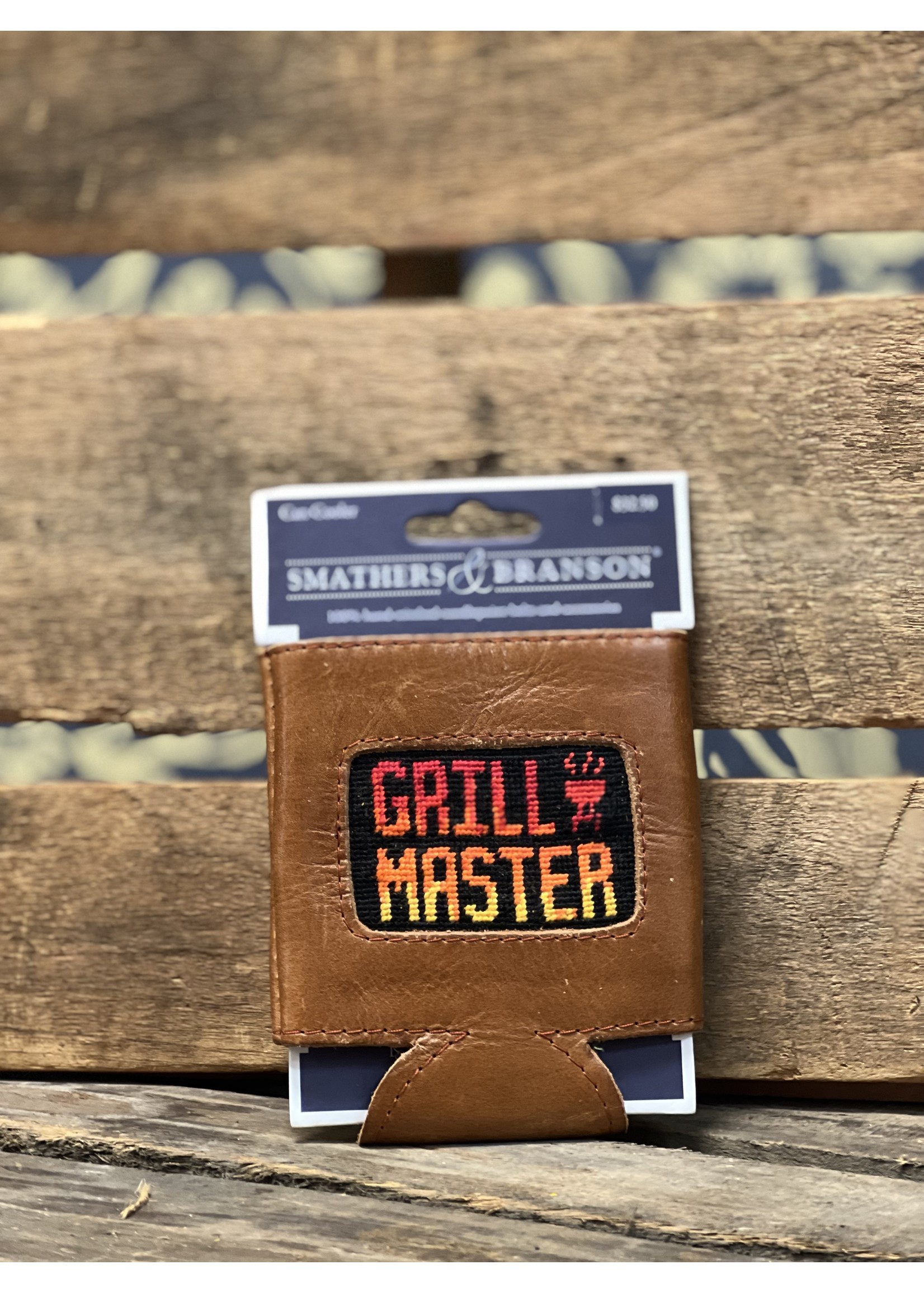 Smathers & Branson Grill Master Needlepoint Can Cooler