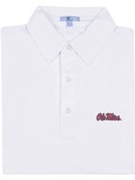 Genteal Ole Miss White Performance Polo
