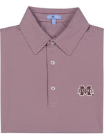 GenTeal Apparel Mississippi State Maroon Pinstripe Polo