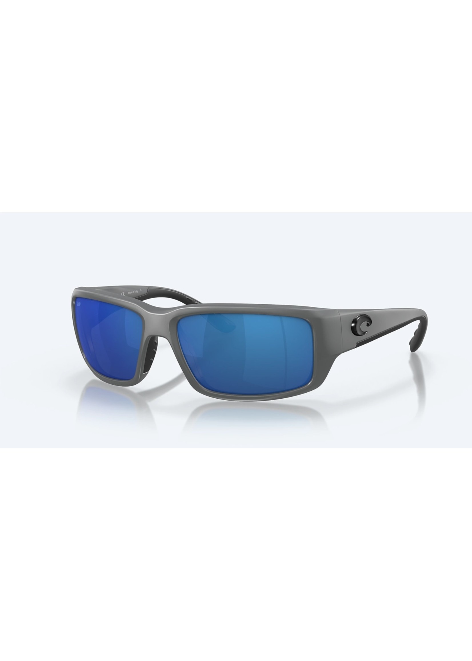 Blue Mirrored Aviator Sunglasses with Polarized Lenses