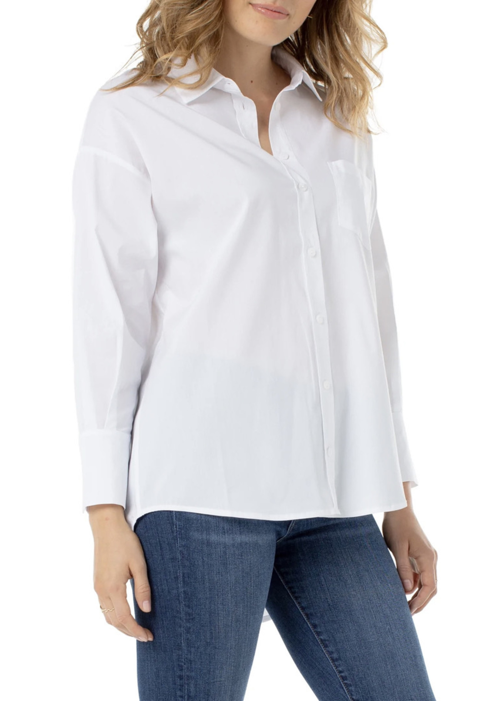 Liverpool Jeans Classic White Blouse