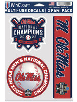 WinCraft Ole Miss National Championship Decal Fan Pack