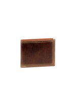 Martin Dingman Bill Water Buffalo Leather Billfold - Burnt Cedar