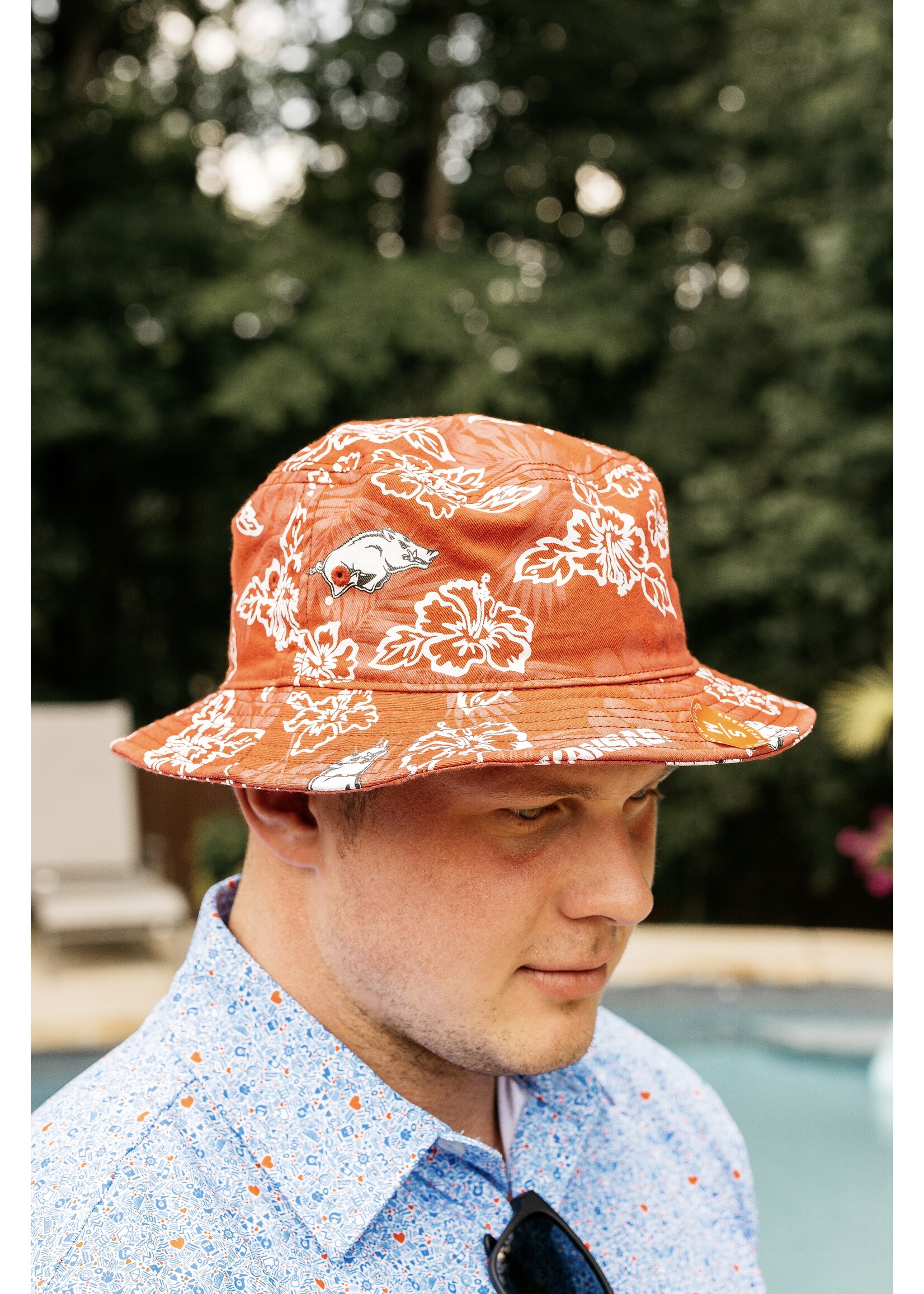 Reyn Spooner Hawaiian Print Bucket Hat