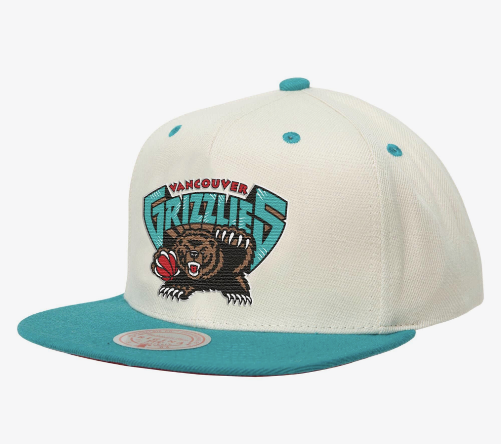 Vancouver Grizzlies Reframe Retro Off White Snapback - Mitchell & Ness cap