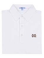 GenTeal Apparel Mississippi State White Performance Polo