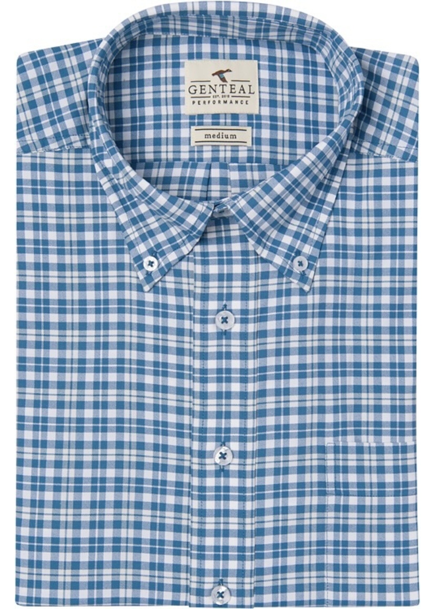 GenTeal Apparel Estes Plaid Softouch Performance Woven