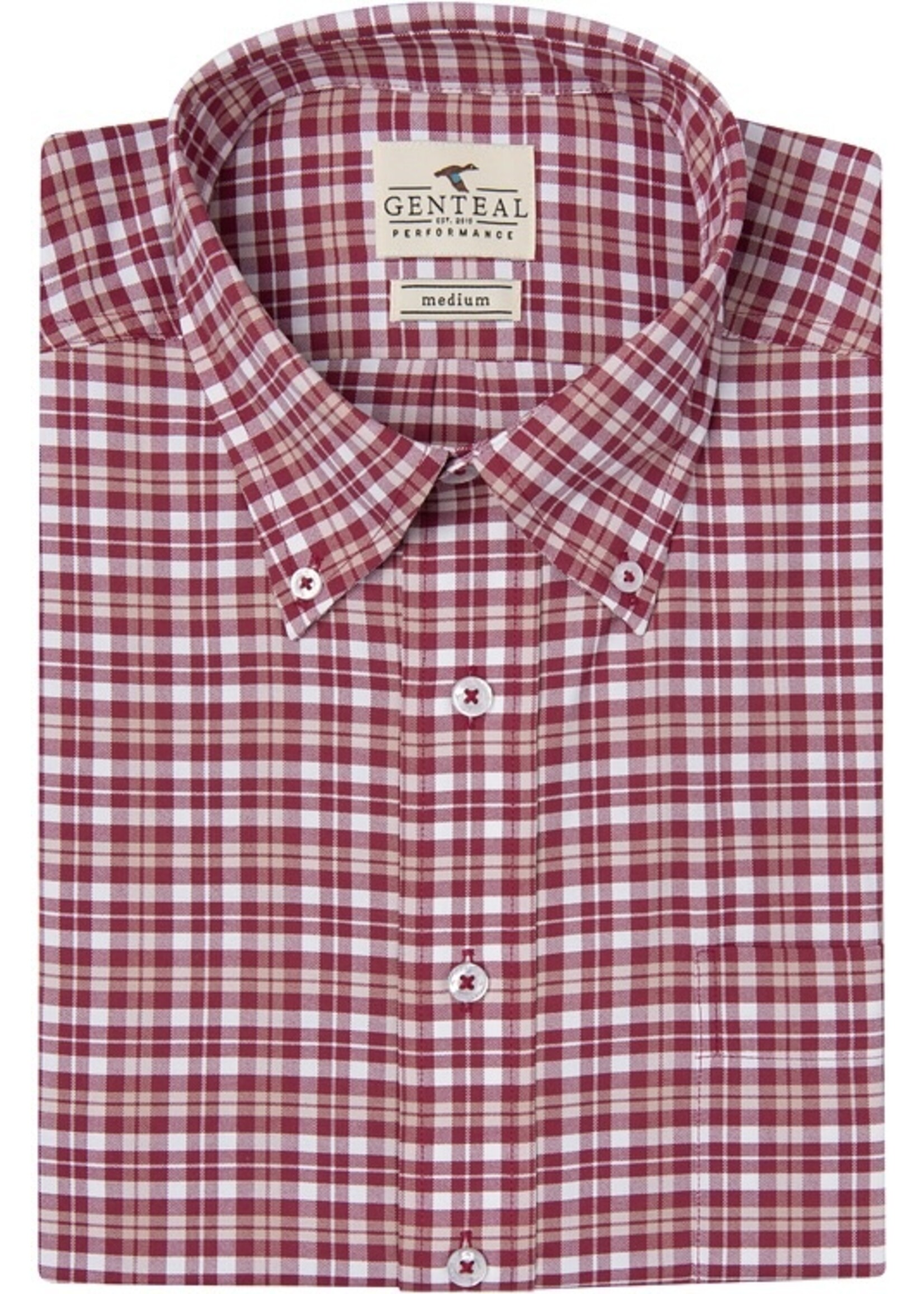 GenTeal Apparel Estes Plaid Softouch Performance Woven