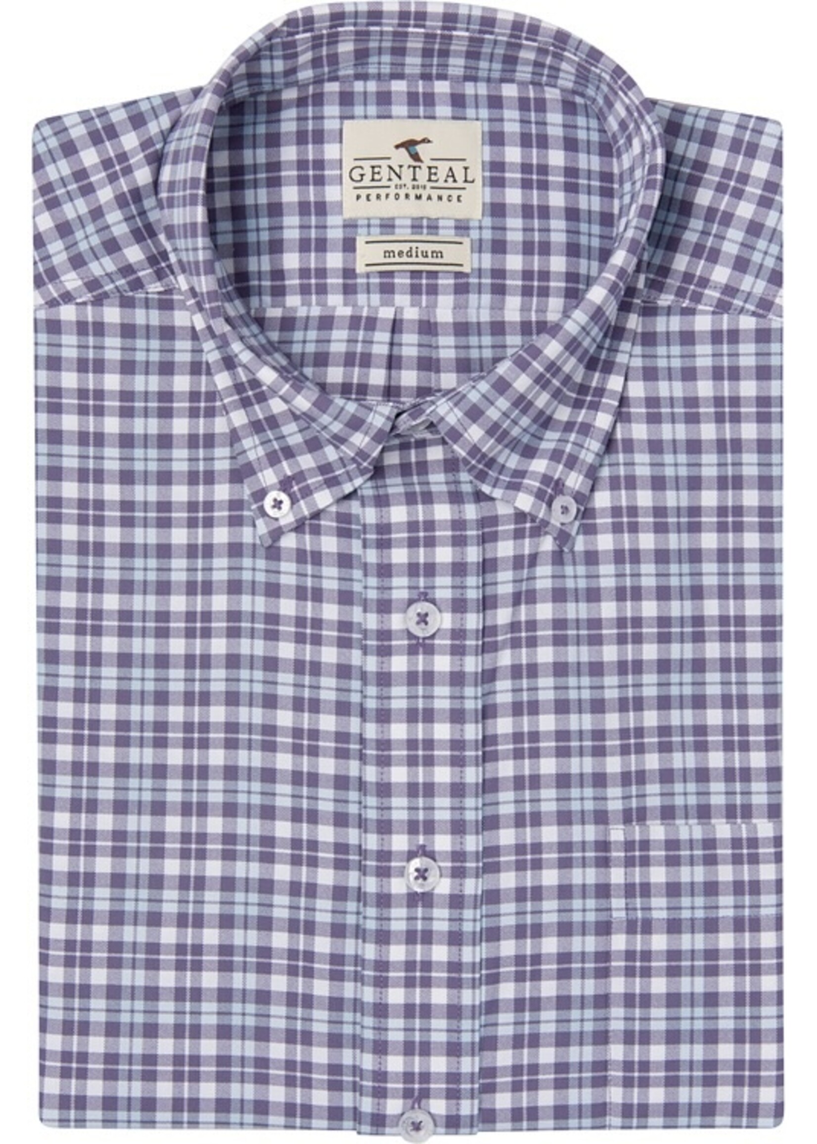 GenTeal Apparel Estes Plaid Softouch Performance Woven