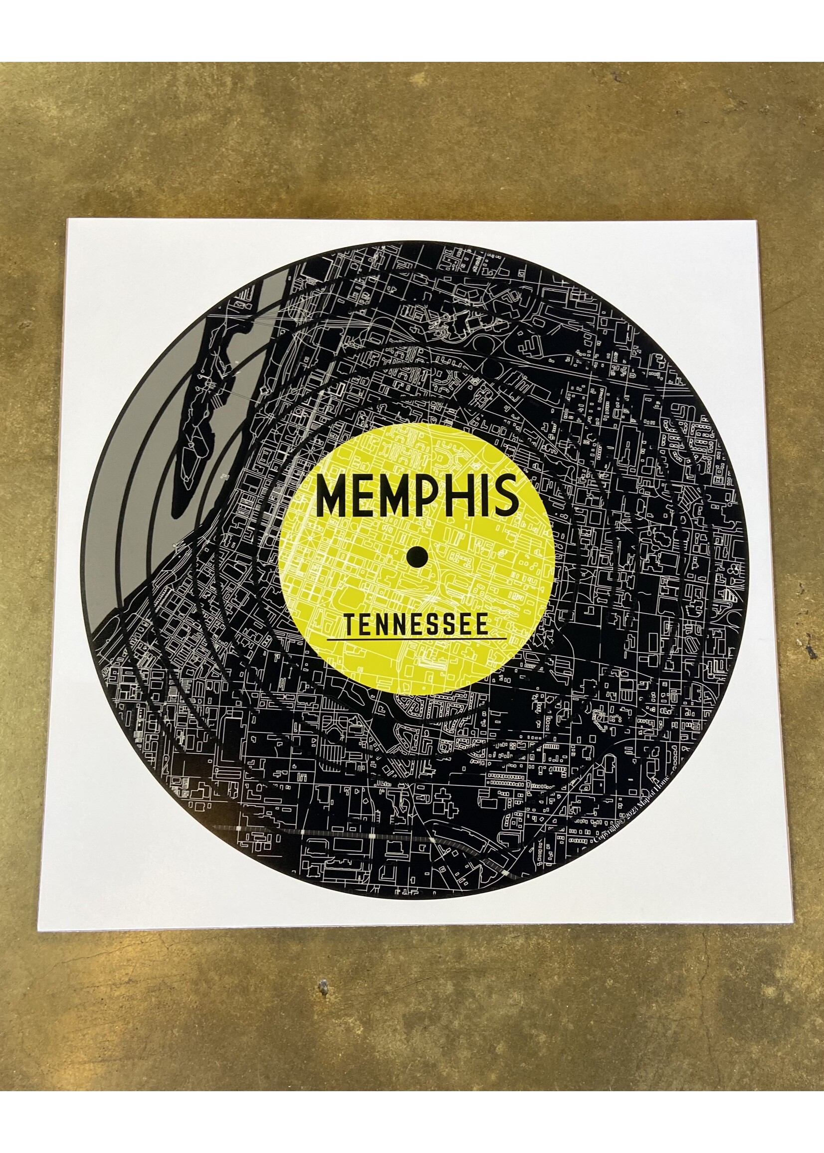 Map Of Home Memphis Record Map