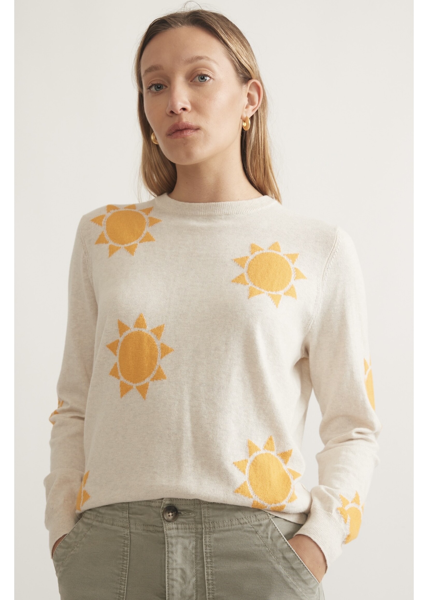 Marine Layer Icon Sweater Sun Print Sun
