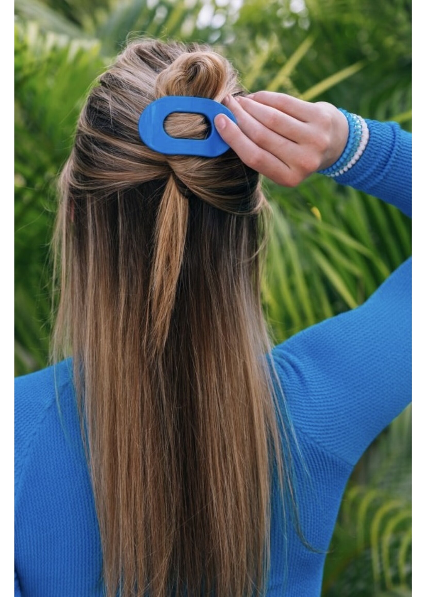 TELETIES Small Flat Round Hair Clip