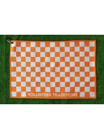 Volunteer Traditions Checkerboard Golf Towel (White/Orange)