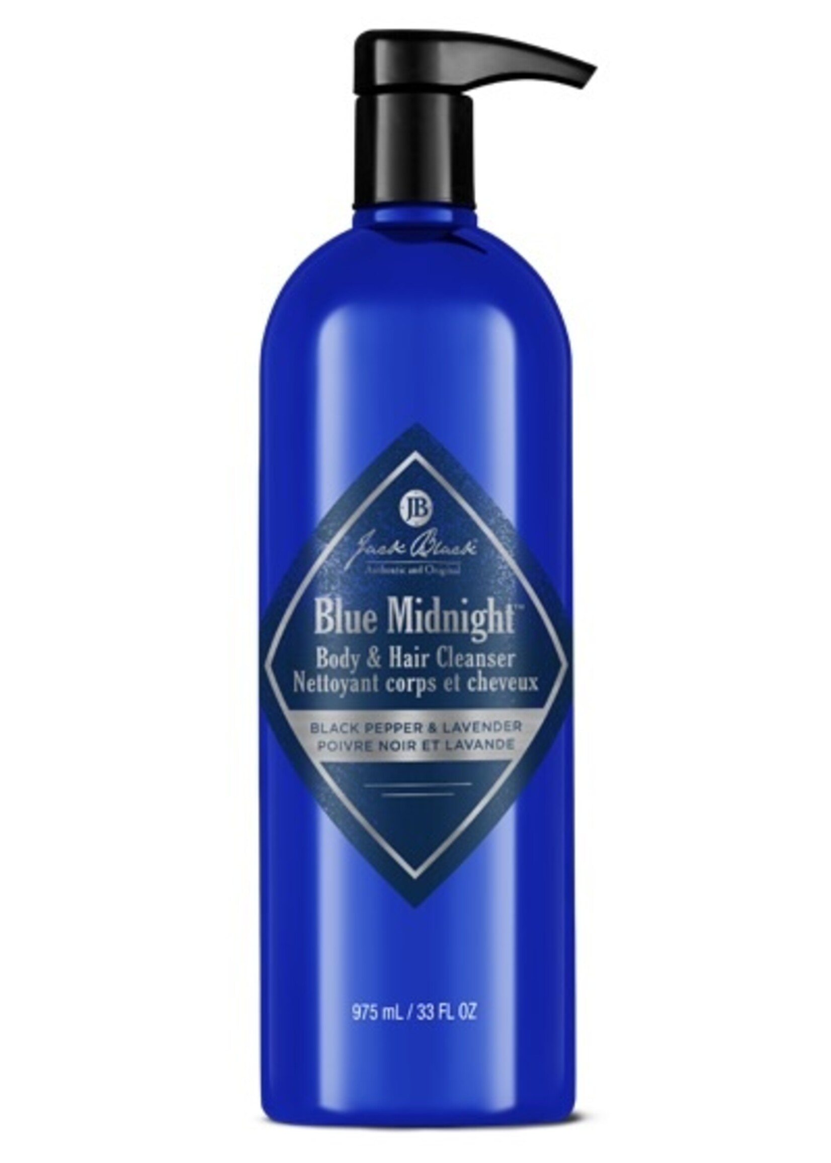 Jack Black Blue Midnight Body & Hair Cleanser 33 oz Bottle