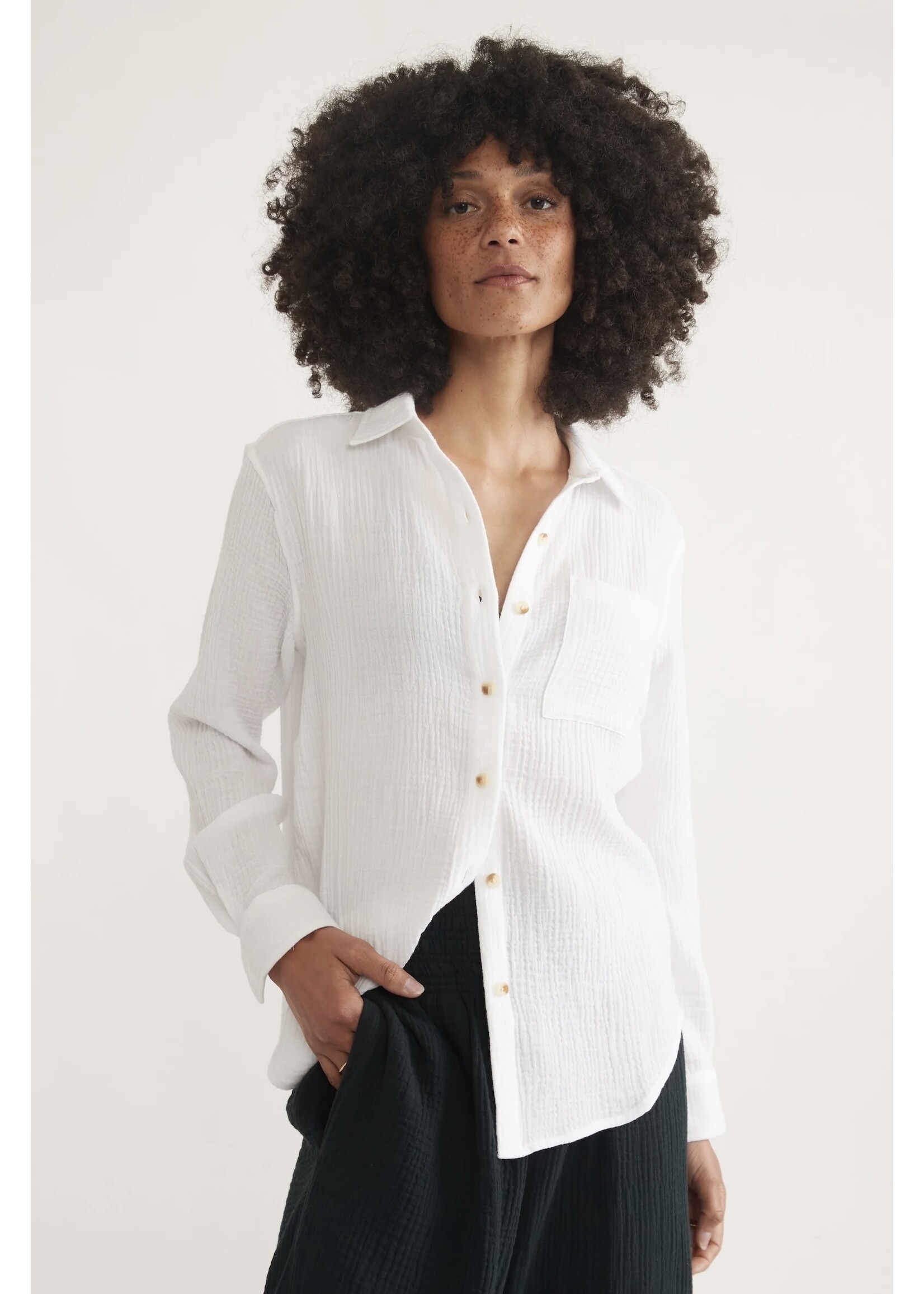 Marine Layer Abbey Double Cloth Button Down