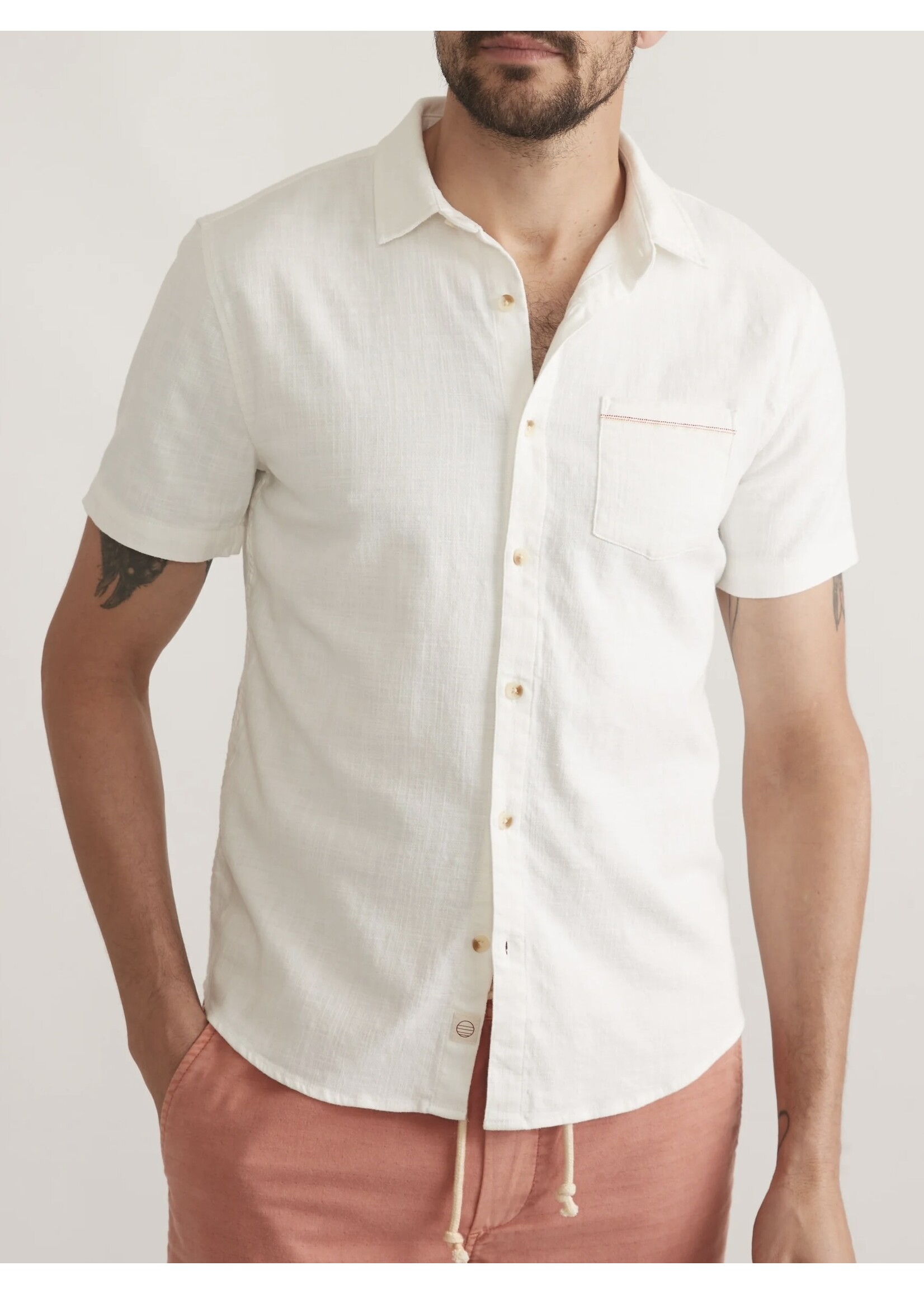 Marine Layer SS Classic Stretch Salvage Shirt